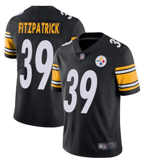 Men Pittsburgh Steelers 39 Fitzpatrick Black Nike Vapor Untouchable Limited NFL Jerseys
